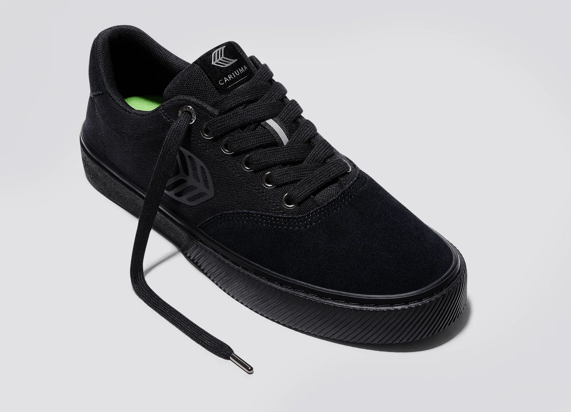 CARIUMA Sneakers Mens Black‎ Naioca Organic Low Top Skater Suede Casual Sz. 8 Cariuma Simpsons Naioca Shoes - black (black suede bart  main image 2