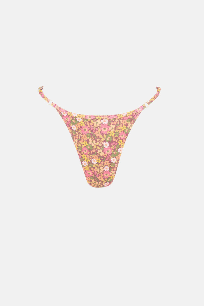 Rhythm Marie Floral Adjustable Slide Hi Cut String Pant