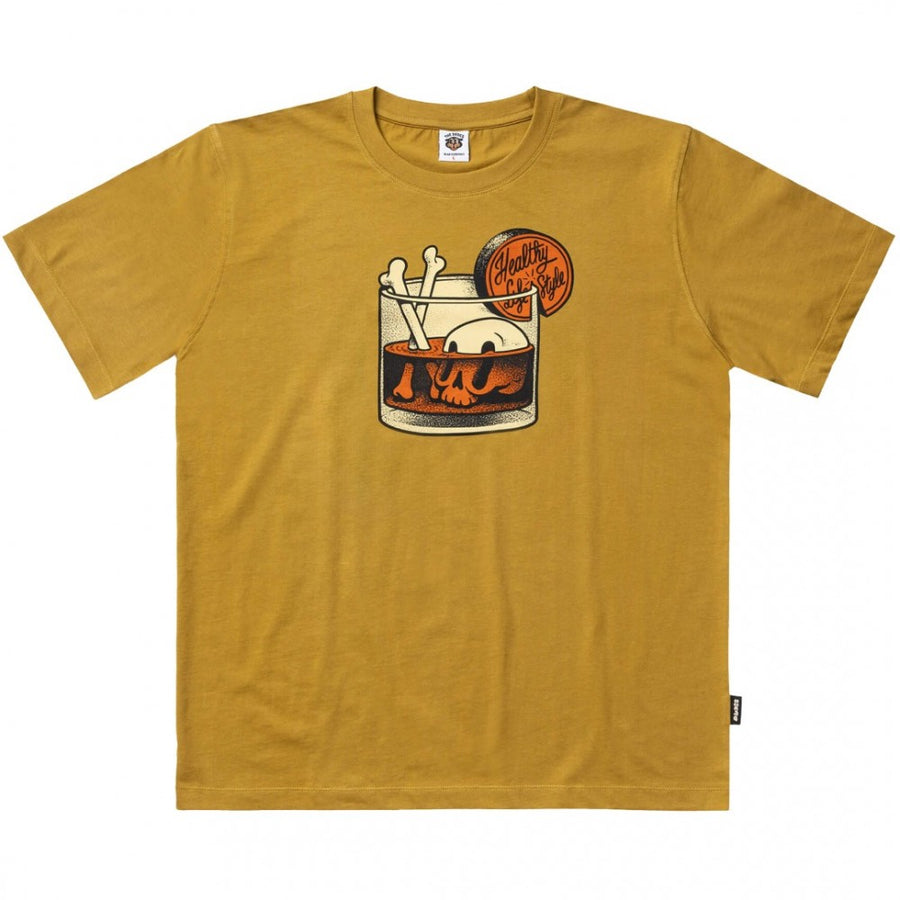 The Dudes Healthy Classic T-Shirt  Olive  Oil