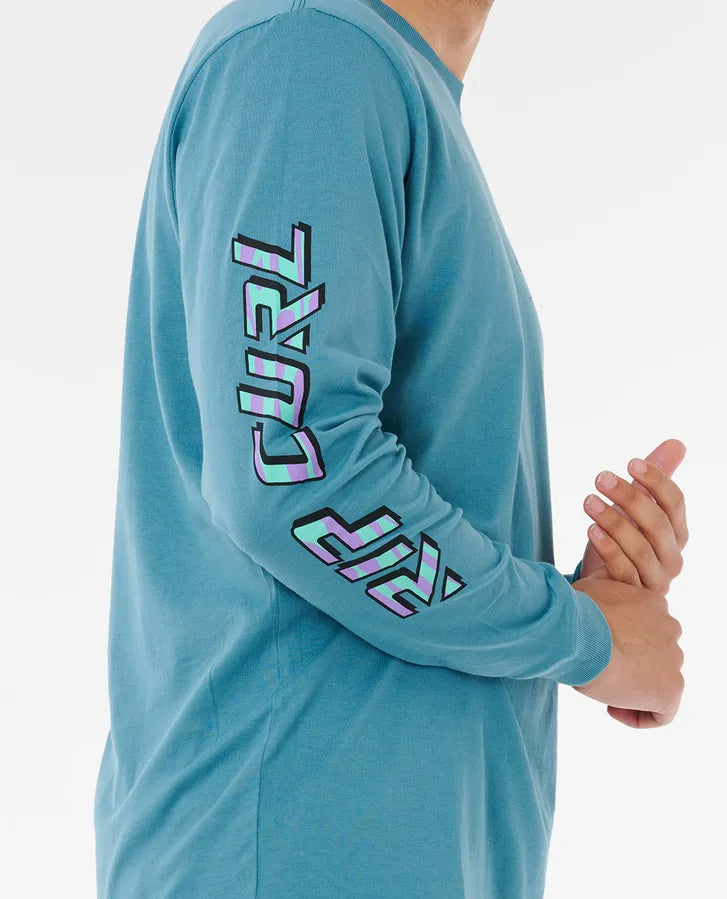Rip Curl Fade Out Icon Long Sleeve Tee