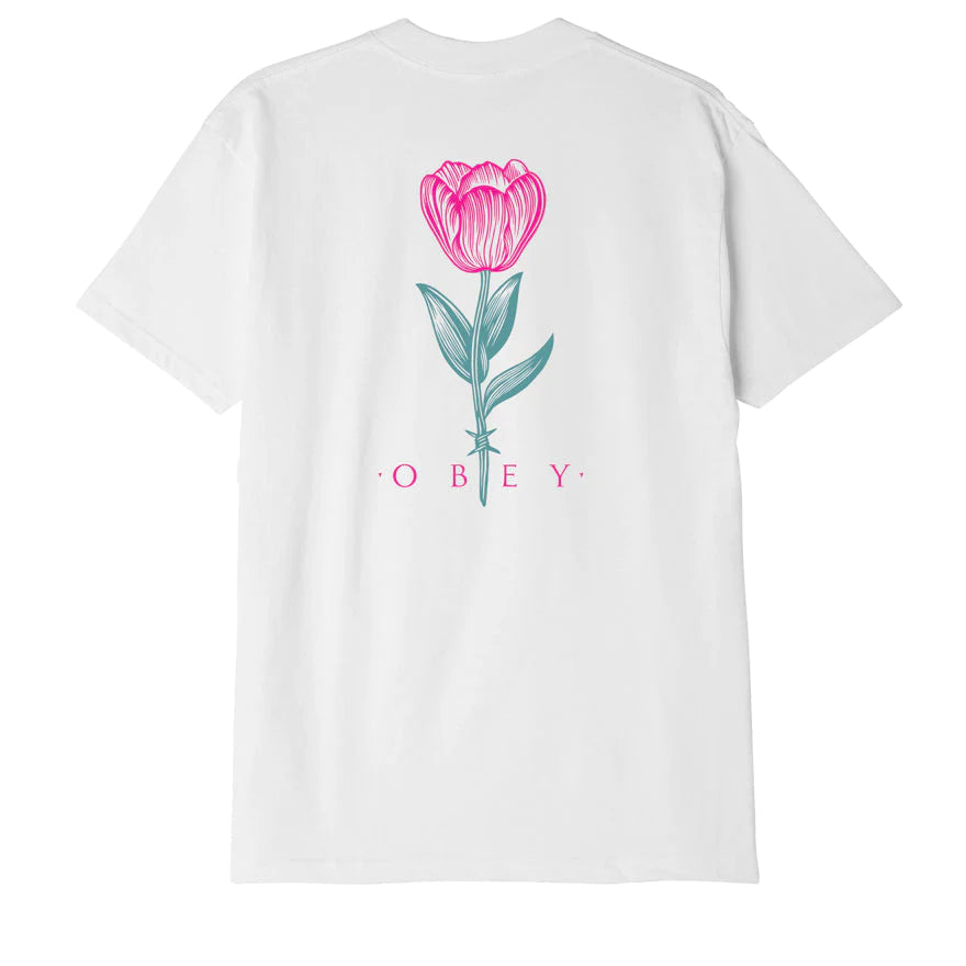 Obey Barbwire Flower Classic T-Shirt