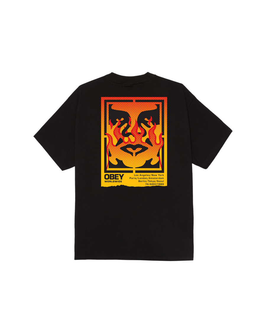 Obey Icon Steel Flame Classic T-Shirt
