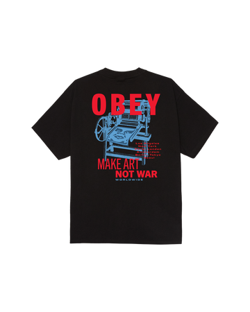 Obey Printing Press Make Art Classic T-Shirt