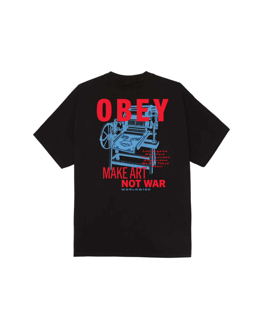 Obey Printing Press Make Art Classic T-Shirt
