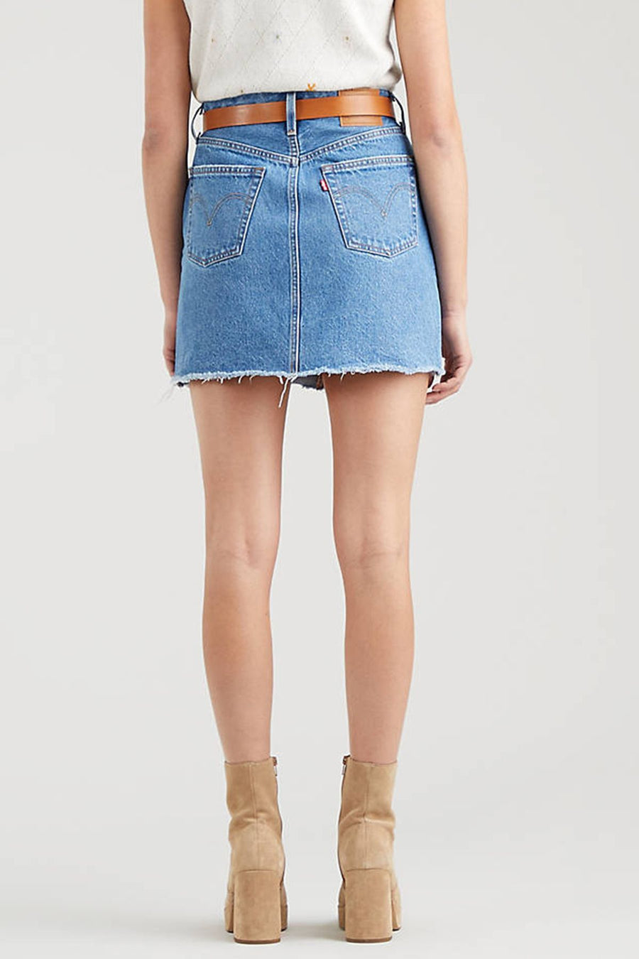 Levi's High Rise Deconstructed Iconic Skirt