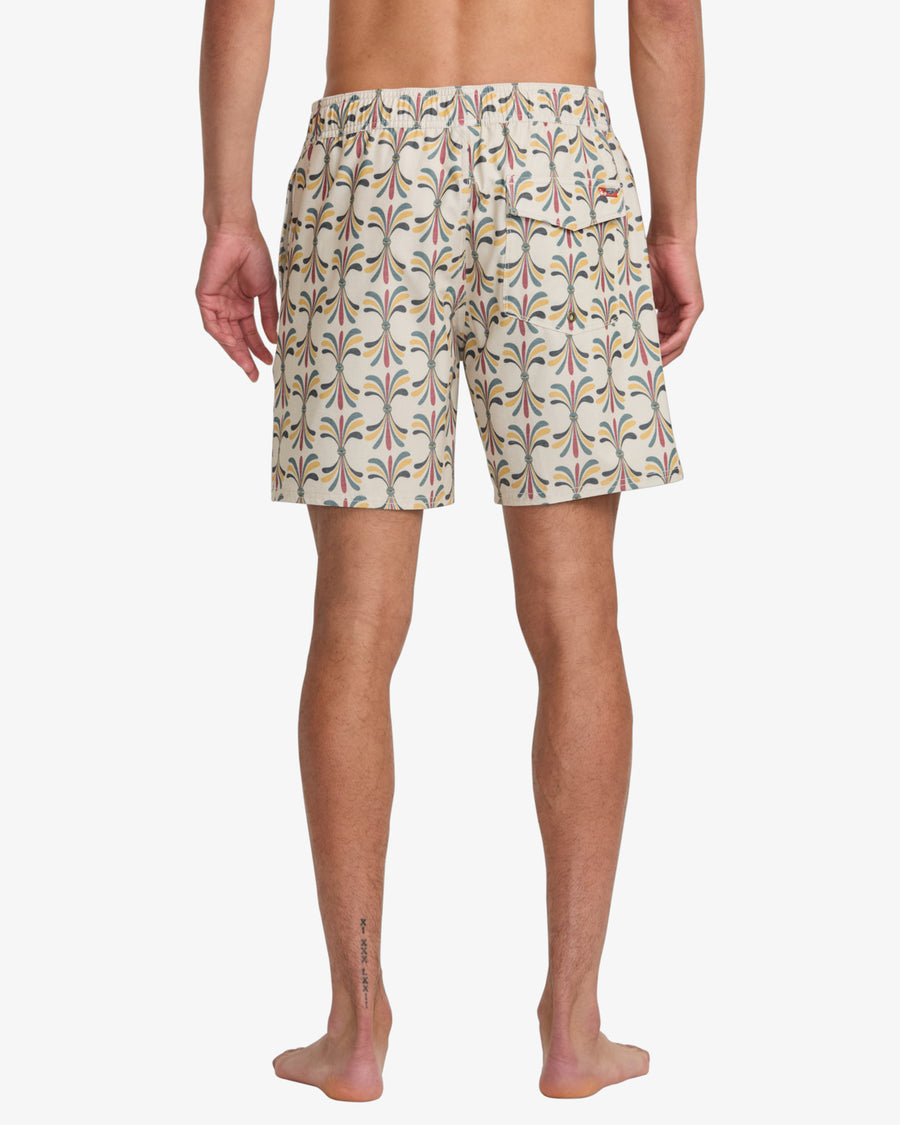 Rvca La Eye Floral Elastic Boardshorts 17