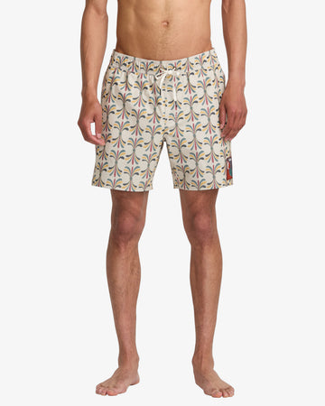 Rvca La Eye Floral Elastic Boardshorts 17