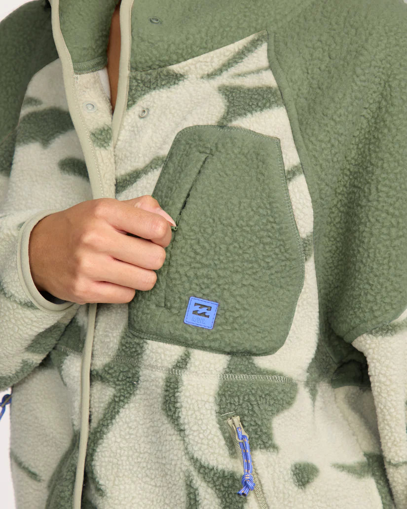 Billabong Popoyo Snap Up Fleece Jacket