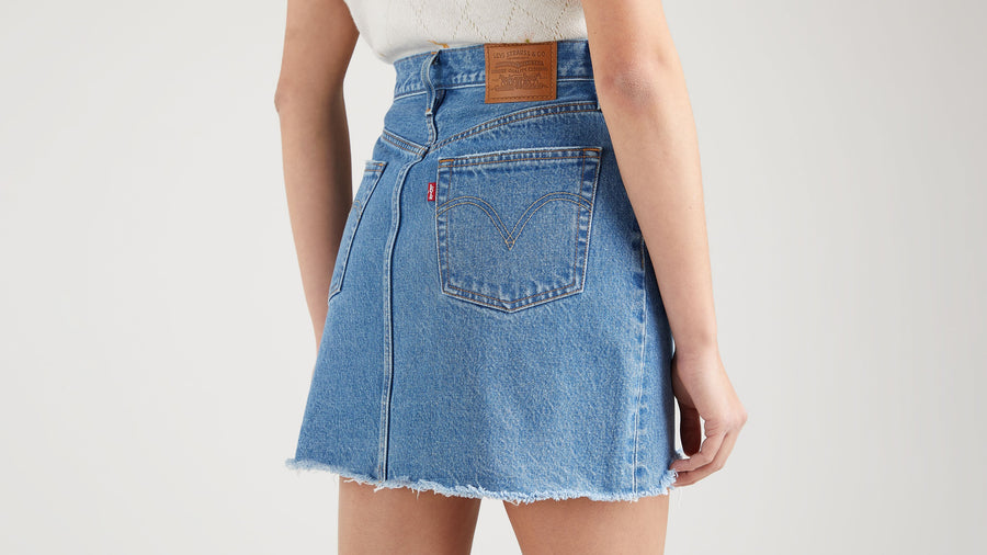 Levi's High Rise Deconstructed Iconic Skirt