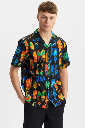 Anerkjendt Akleo Poplin AOP Shirt