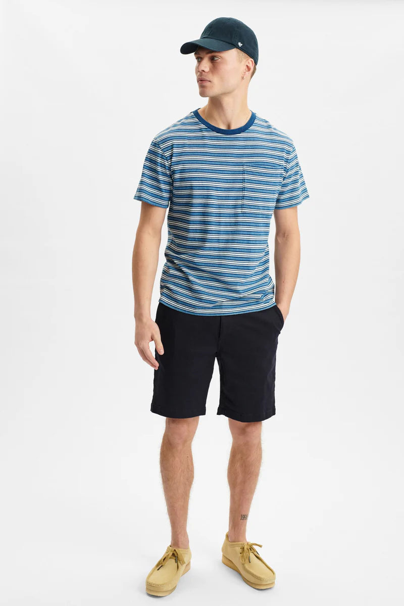 Anerkjendt Akkiki Blue Stripe Tee