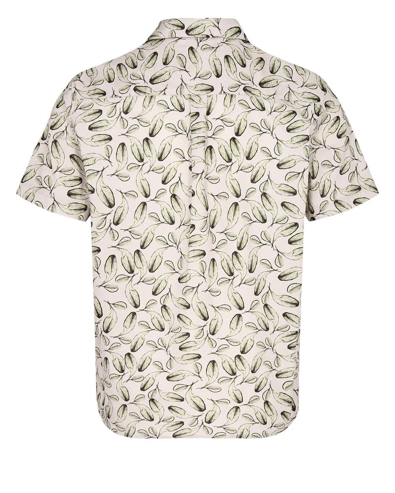 Anerkjendt Akleo s/s Poplin AOP-GOTS - Tofu