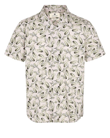 Anerkjendt Akleo s/s Poplin AOP-GOTS - Tofu