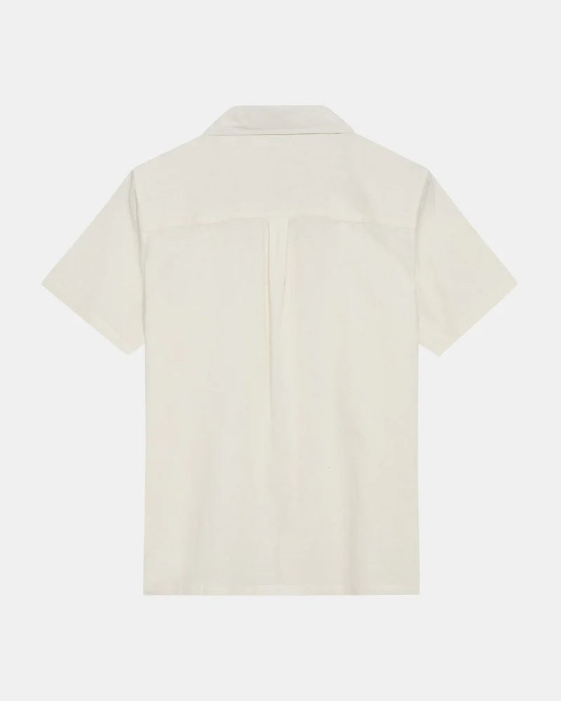 Anerkjendt AKLEO S/S COT/LINEN SHIRT - Tofu