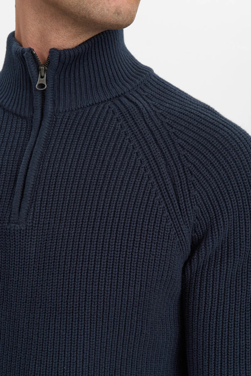 Anerkjendt Aksune Patent Half Zip Knit