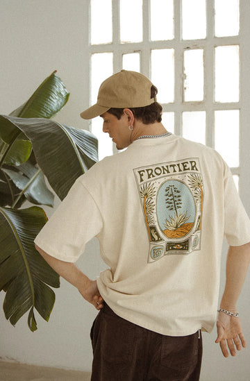 Kaotiko Frontier Organic Cotton Ivory T-Shirt