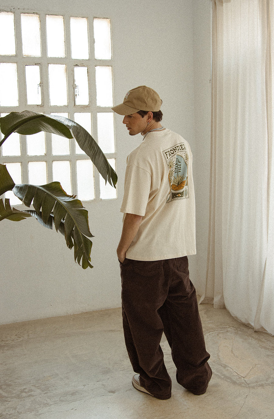 Kaotiko Frontier Organic Cotton Ivory T-Shirt