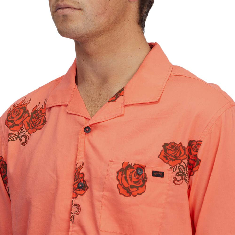 Billabong  Sundays Vacay ss Shirt Washed Red