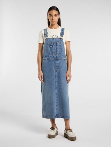 Dickies Long Bib Overalls Dress