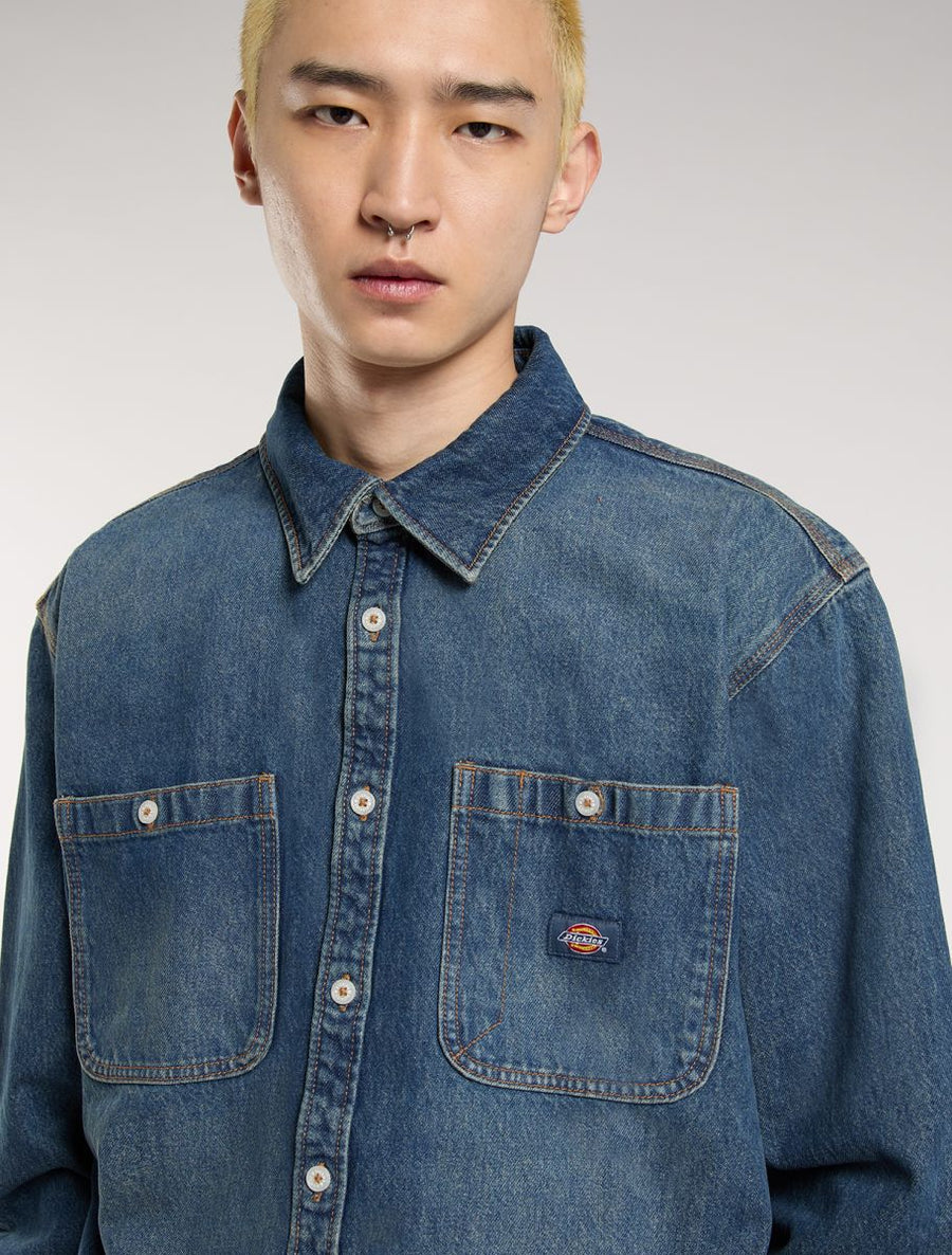 Dickies Mechanic Long Sleeve Denim Shirt