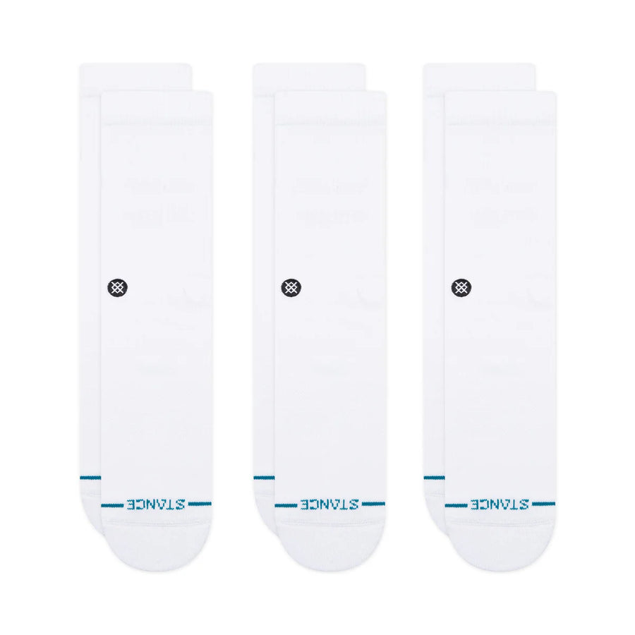 Stance Icon Crew 3 Pack White