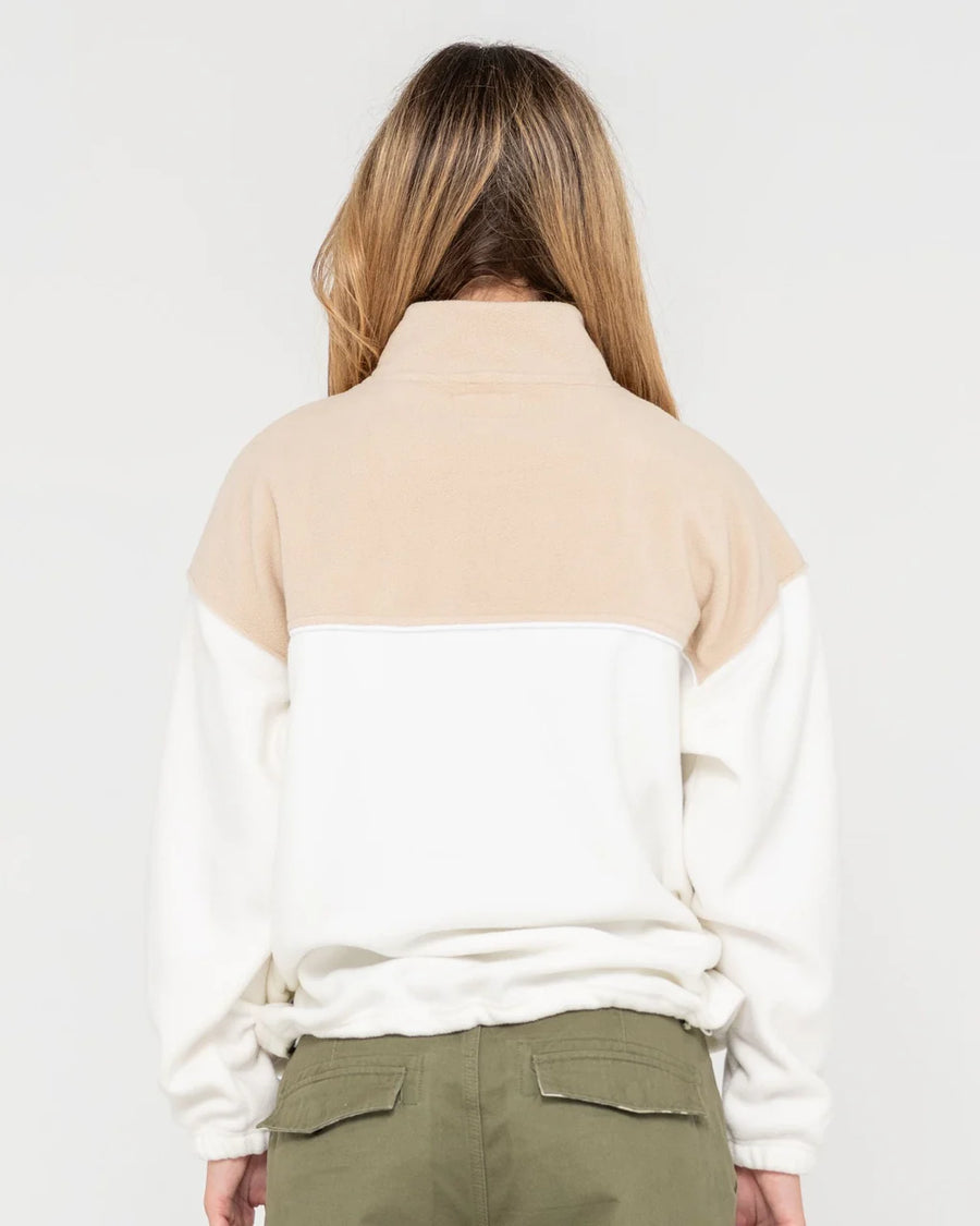 Rusty Tonal Division Half-Zip Polar Fleece