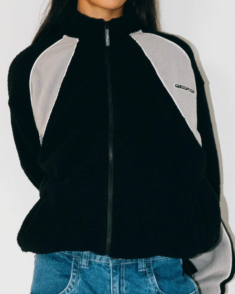 Rusty Two Tides Zip Through Sherpa Fleece