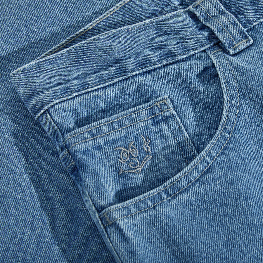 Polar Skate 92! Mid Blue Jeans