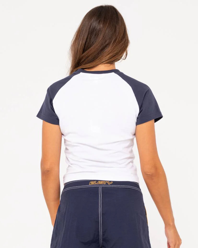 Rusty Archived Raglan Tee