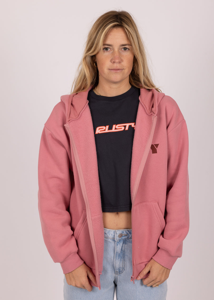 Rusty Alana Oversize Zip Fleece