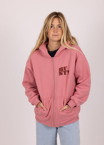 Rusty Alana Oversize Zip Fleece