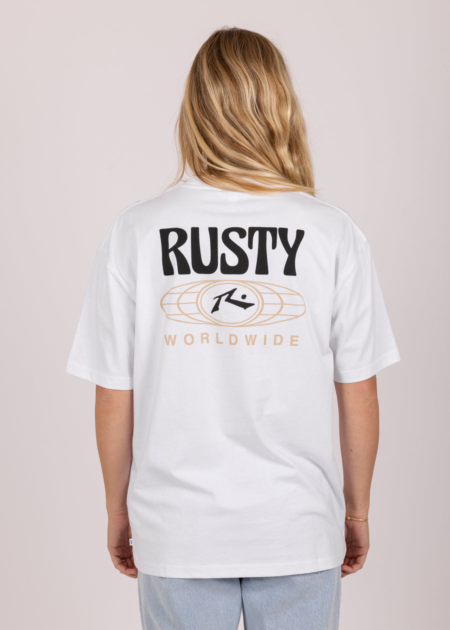 Rusty World Wide Relaxed Tee