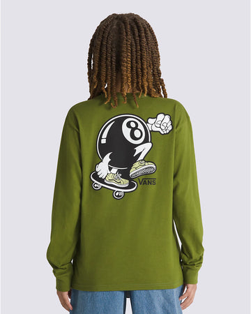Vans Boys Sk8‑Hi Ball T‑Shirt in Pesto