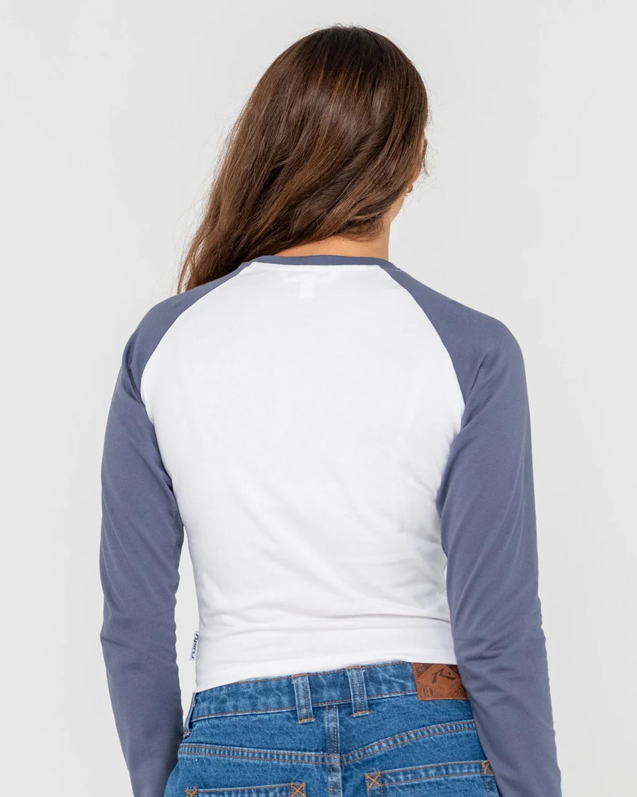 Rusty Heritage Long Sleeve Raglan Tee