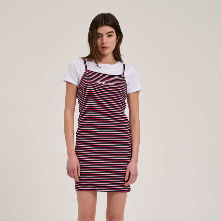 Santa Cruz Strip Logo Emb. Dress