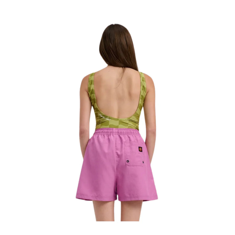 Santa Cruz Strip Bodysuit Chartreuse Wave Check