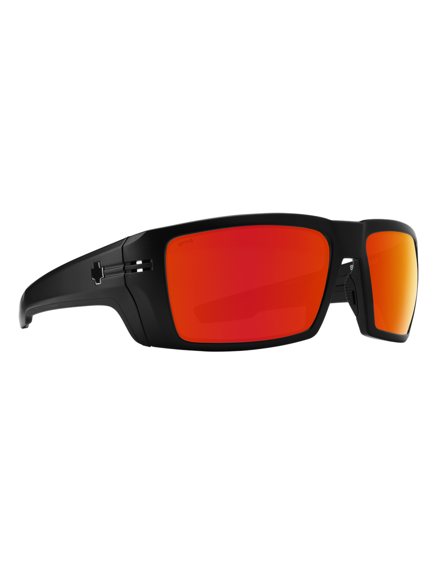 Spy Rebar ANSI Matte Black - Happy Bronze Red Spectra Mirror