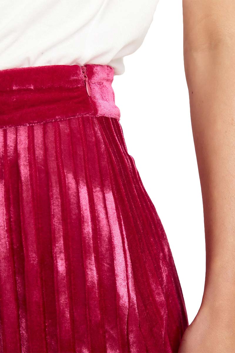 Rut & Circle Bianca Pleated Midi Skirt