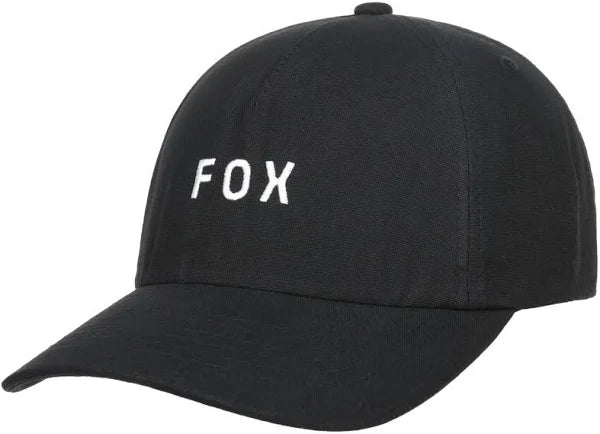 Fox Wordmark  Adjustable Hat Black