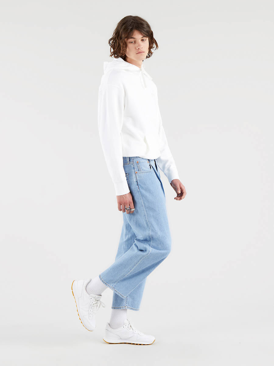 Levi's Stay Loose Pleated Crop Jeans