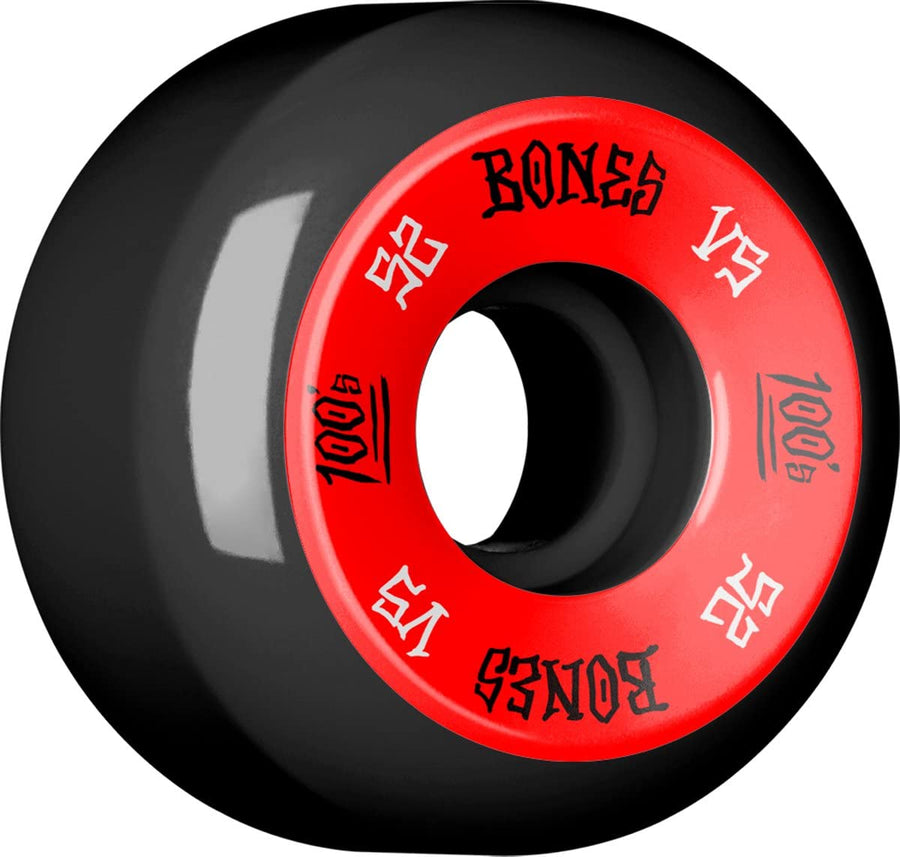 Bones 100'S V5 Black Skateboard Wheels - Minos Boardshop
